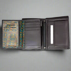 JBG International Men's Snap Close Flip Bifold Leather Wallet