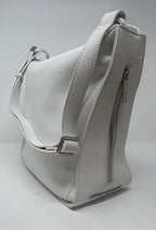 sac à main souple en bandoulière, blanc | Julie