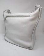 sac à main souple en bandoulière, blanc | Julie