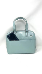 Sac à main en cuir Bleu Céleste, Justine