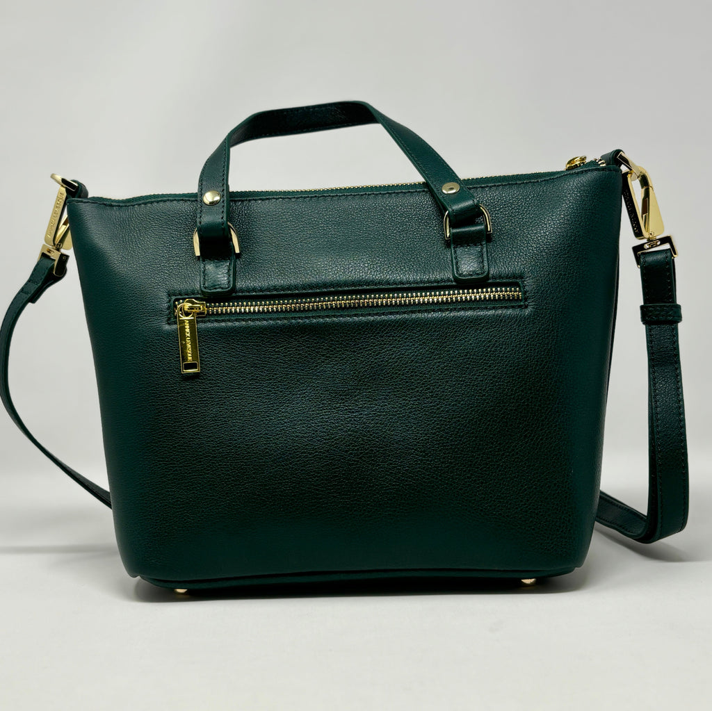 Sac à Main en cuir véritable Dark Green | Lina