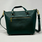 Sac à Main en cuir véritable Dark Green | Lina