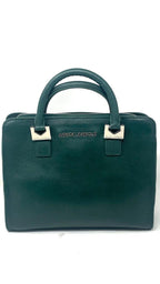 Sac à main en cuir vert foncé | Petit Kathy