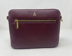 Petit Sac bandouillère avec porte carte détachable, aubergine | Kennedi