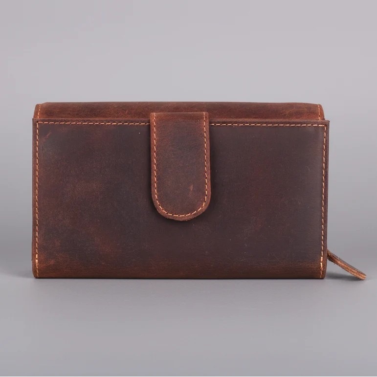 Greenwood Leather Full Grain Leather Wallet RFID Clutch