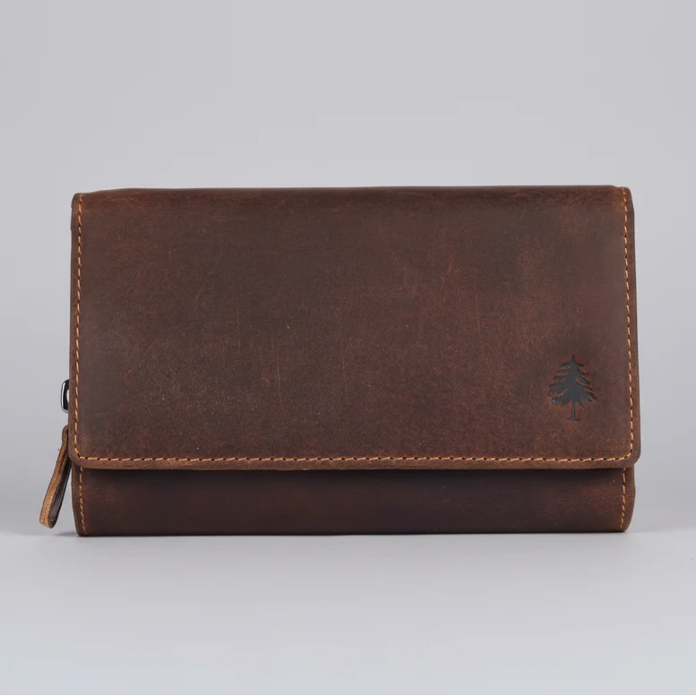 Greenwood Leather Full Grain Leather Wallet RFID Clutch