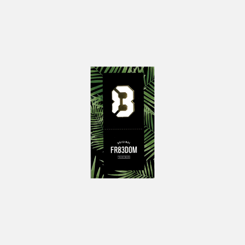 83 LOGO LAPEL PIN - WHITE