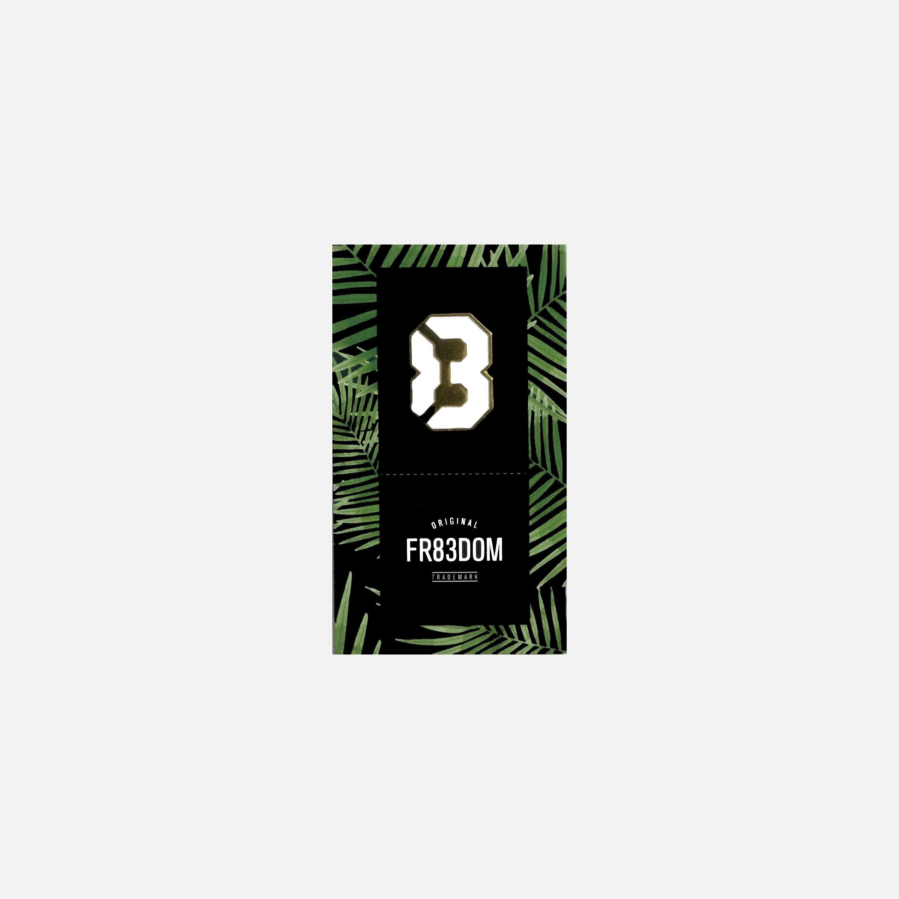 83 LOGO LAPEL PIN - WHITE