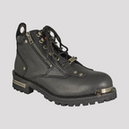 Milwaukee Leather Men's 6" Double Zip Lace Up Motorcycle Boots