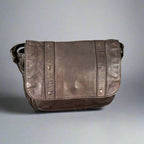 MET Studded Leather Crossbody Bag