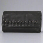 MET Women's Magnet Closure Trifold Leather Wallet