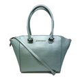 Sac à Main en Cuir bleu céleste | Mona moyen