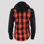 Milwaukee Leather Women's Armoured Plaid Hooded Shirt