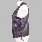 Open Road Women's Lace Side Leather Vest