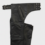 Open Road Unisex 4 Pocket Premium Leather Chaps