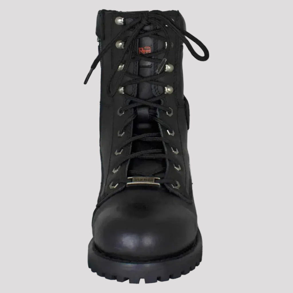 Open Road Men's 8" Quilted Motorcycle Boots
