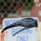 Global Vision Marilyn 3 Women’s Rhinestone Motorcycle Sunglasses. Padded Bling Riding Glasses