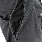 Milwaukee Leather Men's Faded Denim Armored Shirt Jacket