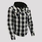 Milwaukee Leather Men's Plaid Flannel Armored Shirt Jacket