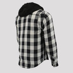 Milwaukee Leather Men's Plaid Flannel Armored Shirt Jacket