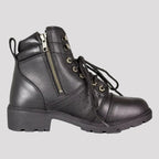 Milwaukee Leather Women's Side Zip Lace Up Motorcycle Boots
