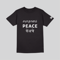PEACE T-SHIRT - BLACK