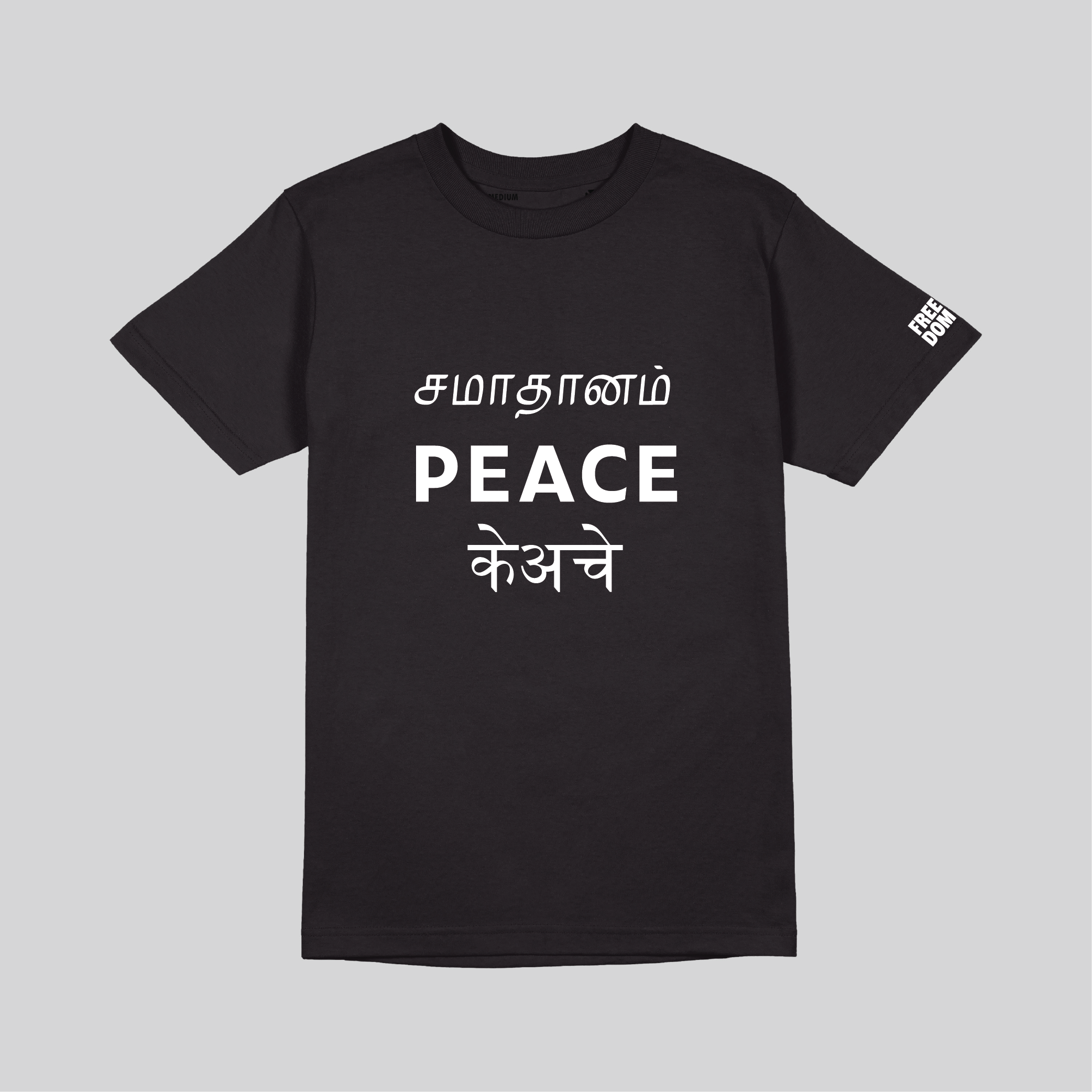 PEACE T-SHIRT - BLACK