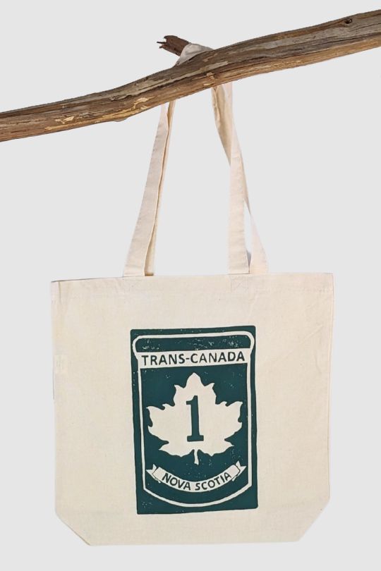 Nova Scotia Trans-Canada Highway Tote Bag