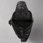 Off The Shoulder Leather Chest Backpack