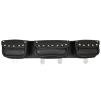 Open Road Chrome Studded Straight PVC Windshield Bag