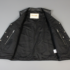 Open Road Men's 10 Pocket Leather Vest