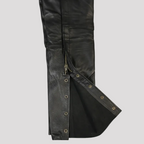 Open Road Men's 2 Pocket Premium Leather Chaps