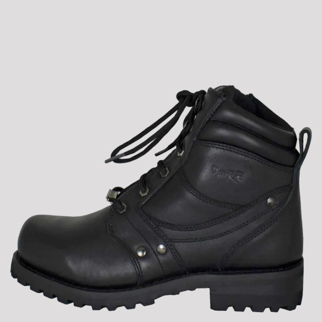 Open Road Men's 7" Lace-Up Motorcycle Boots