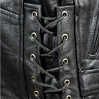 Open Road Men's Classic Leather Motorcycle Jacket