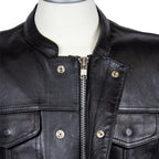 Open Road Men's Flannel Lined Leather Club Vest