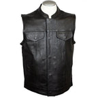 Open Road Men's Leather Club Vest