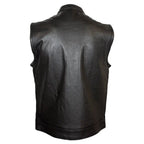 Open Road Men's Leather Club Vest