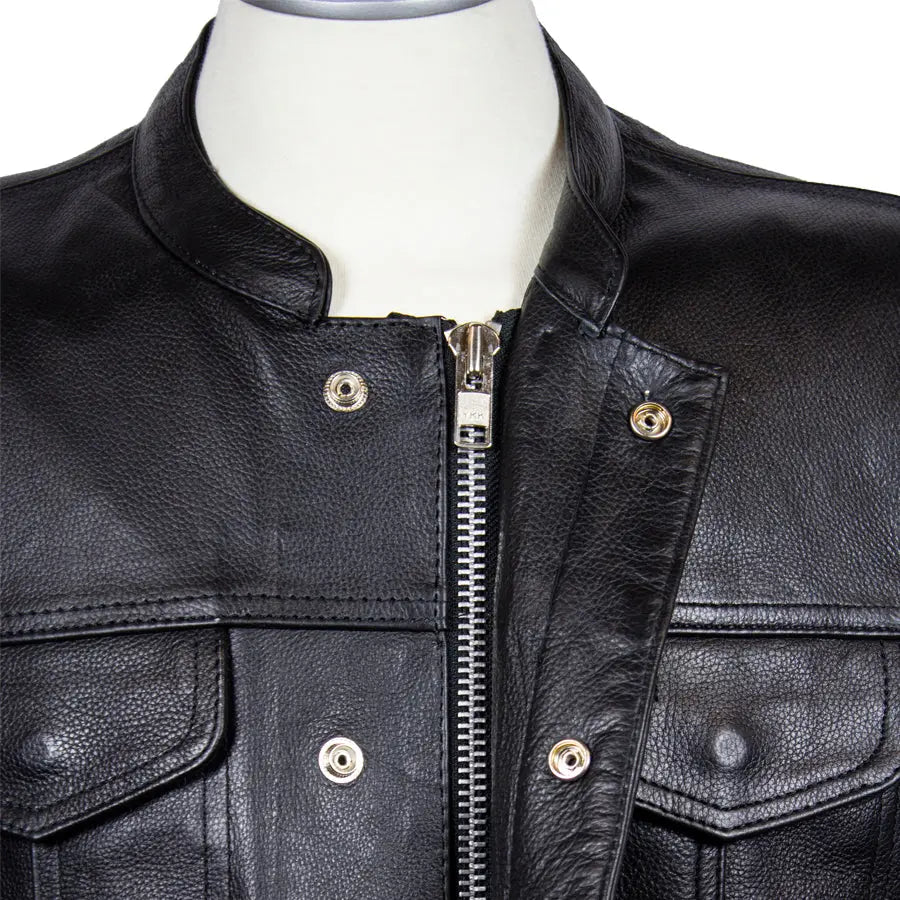 Open Road Men's Leather Club Vest