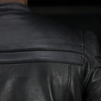Open Road Men's Maverick Leather Motorcycle Jacket