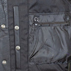 Open Road Men's Upside Leather with Black Stitched Diamonds Vest