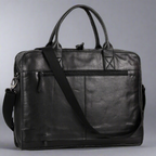 MET Two Handle Messenger Laptop Leather Bag