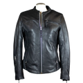 Open Road Women's Racer Leather Motorcycle Jacket