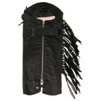 Open Road Women's Side Fringe Leather Half Chaps
