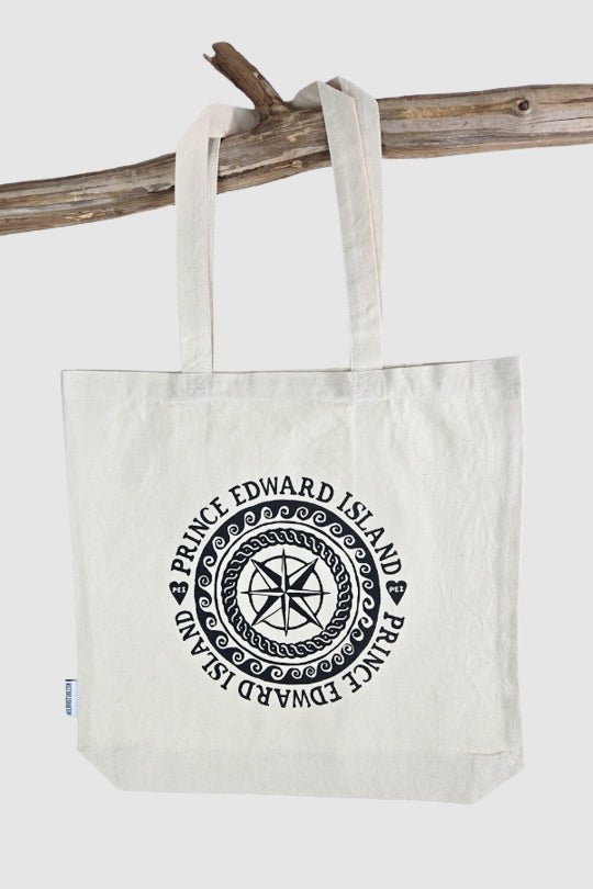 Prince Edward Island Compass Rose Tote Bag