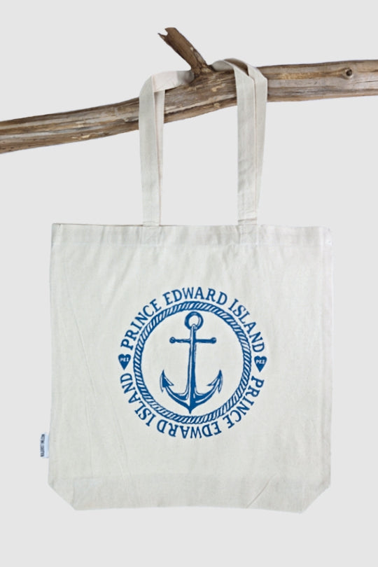 Prince Edward Island Rope Anchor Tote Bag