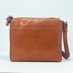 Sac à bandoulière "Crossbody" cognac | Gisèle petit
