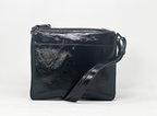 Sac à bandoulière noir vernis | Gisèle petit