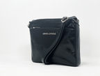 Sac à bandoulière noir vernis | Gisèle petit