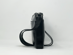 Sac à bandoulière noir vernis | Gisèle petit