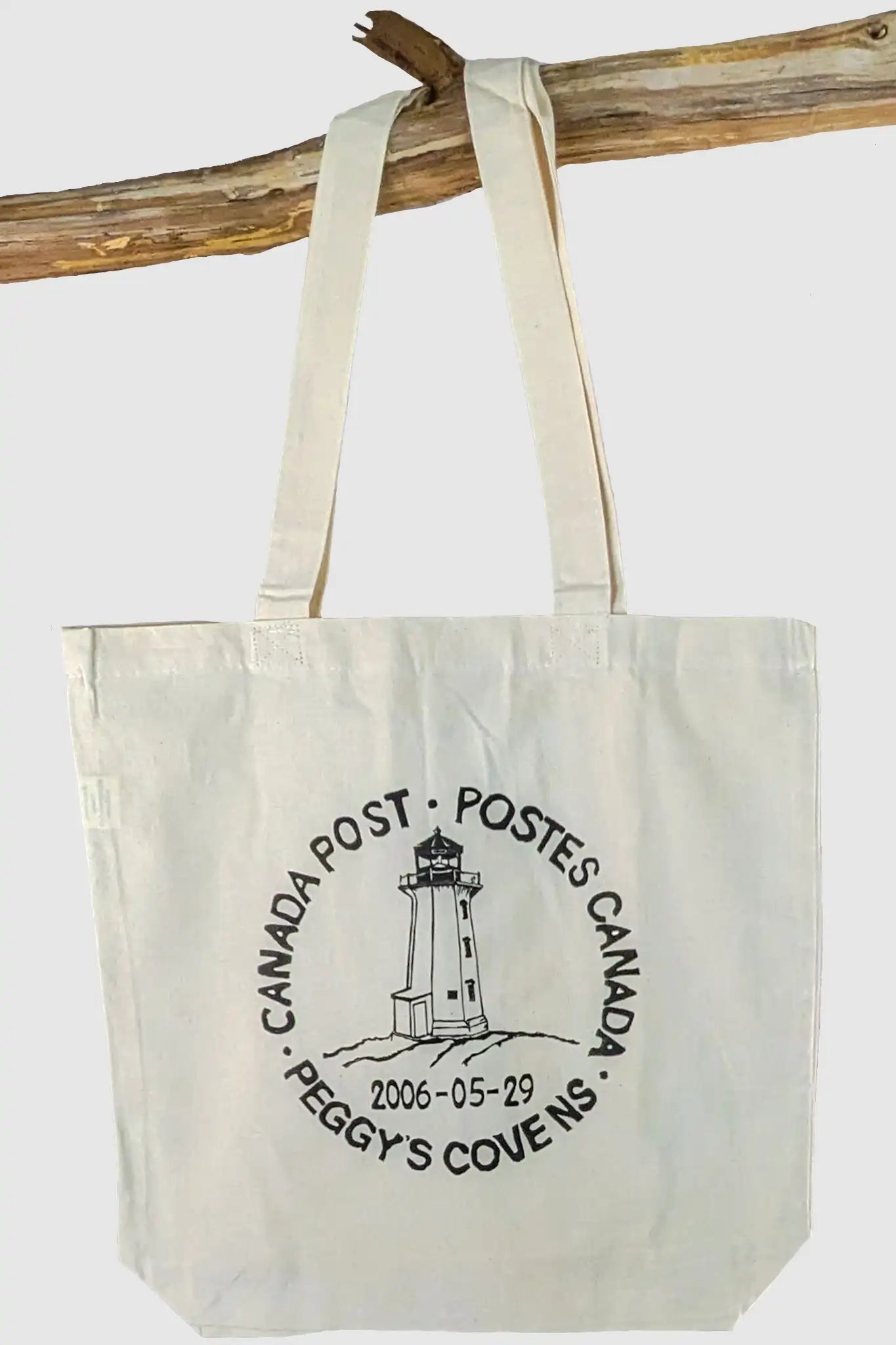 Peggy's Cove Vintage Postmark Tote Bag
